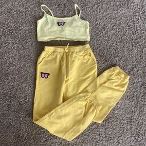 Super cute Yellow 2 piece set!